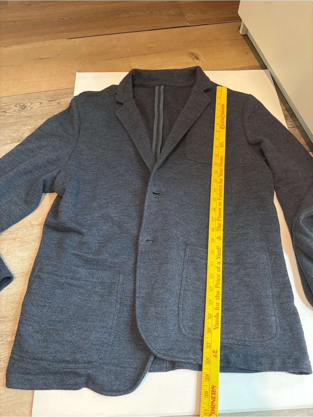 Faherty Men's Knit Sport Coat in Navy Heather Size XL Cotton - Picture 2 of 5